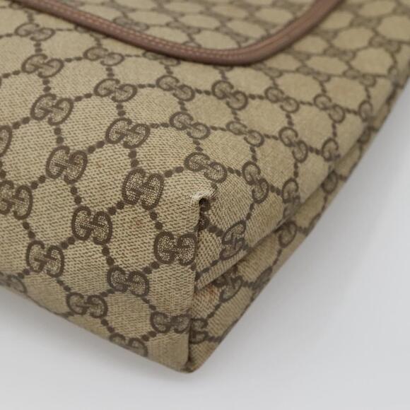 GUCCI GG Supreme Web Sherry Line Tote Bag Pvc Beige 002 123 002 123 - Picture 10 of 16